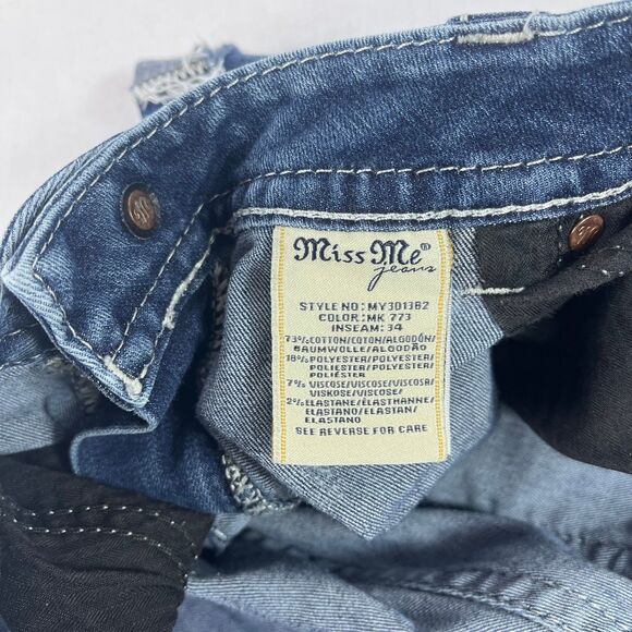 Miss Me Cutoff Jean Shorts sz 33 - Picture 5 of 6